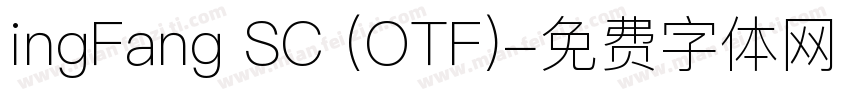 ingFang SC (OTF)字体转换